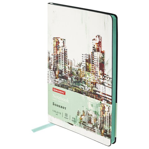 Блокнот А5 Brauberg Vista District 80 листов, клетка 112087 цена за 2 шт , 